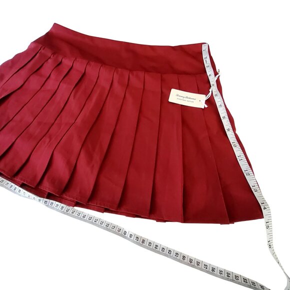 Tommy Bahama Everyday Active Red Pleated Skirt With Attached Shorts Size L - Picture 4 of 11